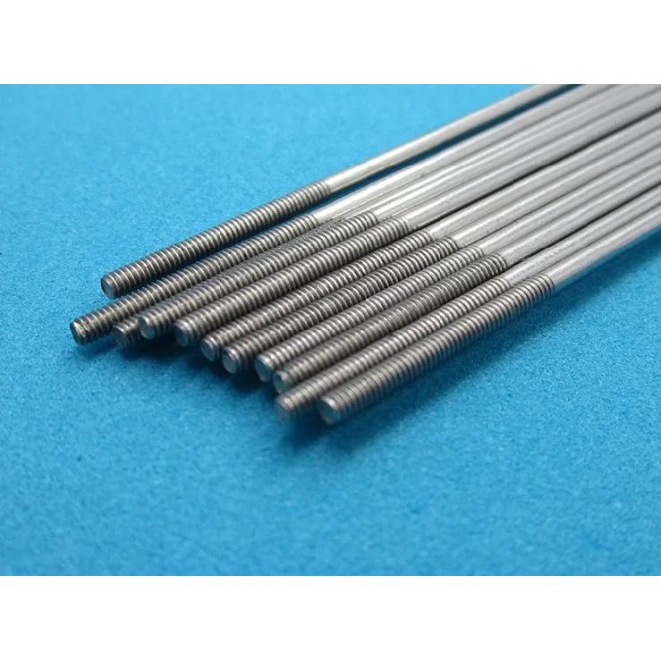 10PCS M2 M3 Stainless Steel Threaded Tie Push Rod Servo Linkage Dia 1.8/2.6mm L300mm Shaft Pull for RC Boat/Aircraft Model