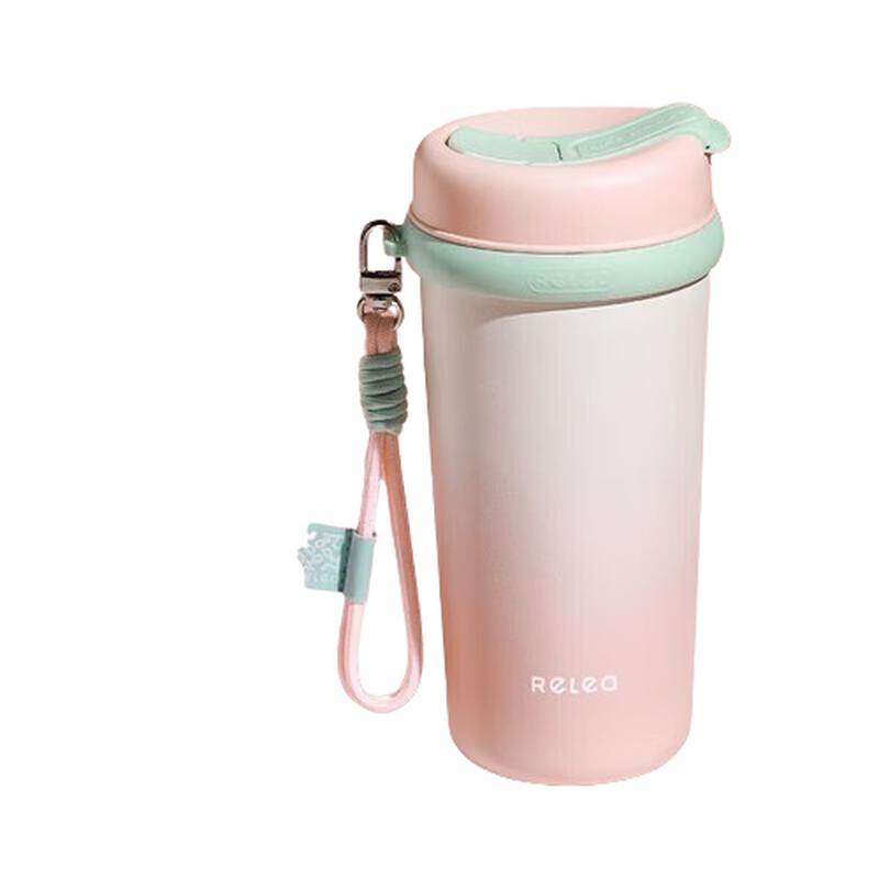 Life Element 316L Stainless Steel Portable Insulated Mug with Straw, 550ml