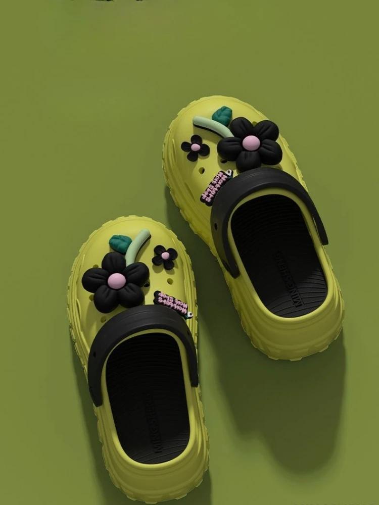 Fashion Slides Height Outside Sandals Korea Style Woman Slippers Non Slip Clappers Summer Footwear Top Designs New 39 Shoes for Women