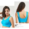 New Women's S-5XL Seamless Bra Push-Up Sports Bra Non-wire Crop Tops Solid Color Sexy Lingerie No Pads Breathable Female Brassiere