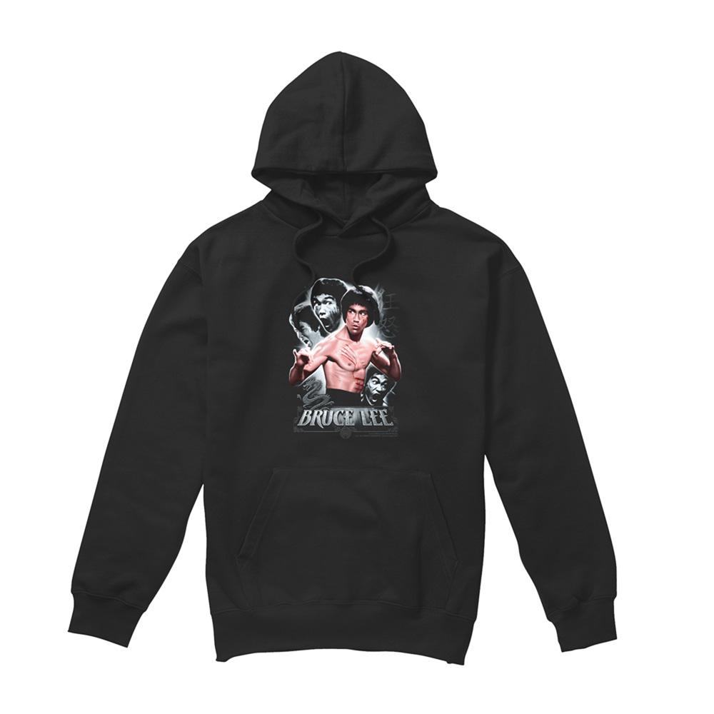 Bruce Lee Unisex Adult Inner Fury Hoodie