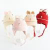 Winter Children's Hats, Girls' Outdoor Sun Shading and Windproof Woolen Hats, Baby Knitted Bow Ear Protection Hats