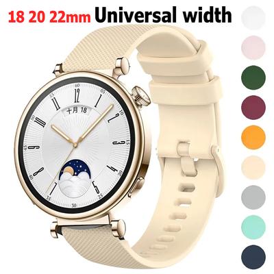 Kordonlu saat 18 20 22mm silikon Kayış Garmin Huawei İzle GT4 41mm /GT3 Pro 43mm /GT3 42mm Smartwatch Kadın Kız Bantları Bilezik samsung izle 6
