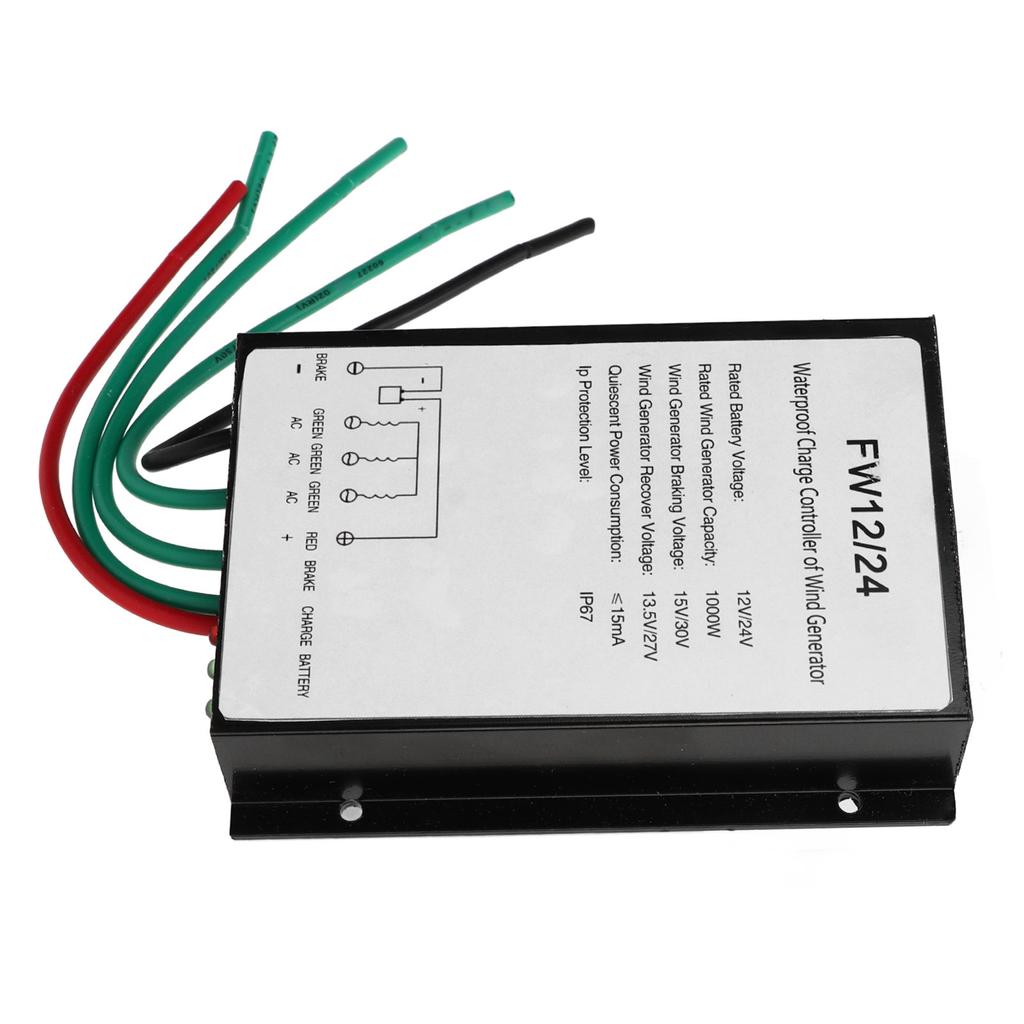Windturbinen-Laderegler, wasserdicht, Solar-Wind-Hybrid-Generator-Controller mit LED-Anzeige