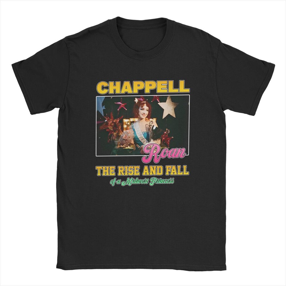 Novelty Chappell Roan Midwest Princess T-Shirts for Men Round Neck 100% Cotton T Shirts Cool Singer Short Sleeve Tees Summer