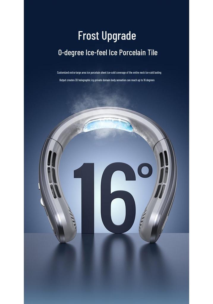 Ultra-Quiet Neck Hanging Fan with Long Battery Life and USB Charging (2026 Model)