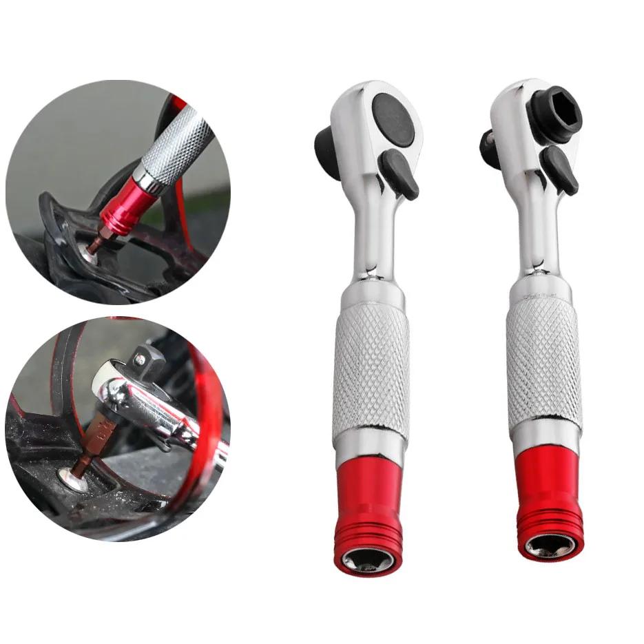 1/4 Inch Socket Ratchet Wrench Screwdriver Bit Holder MultiTool Repair Tool Quick Stripping Function For Factories 4S Shop