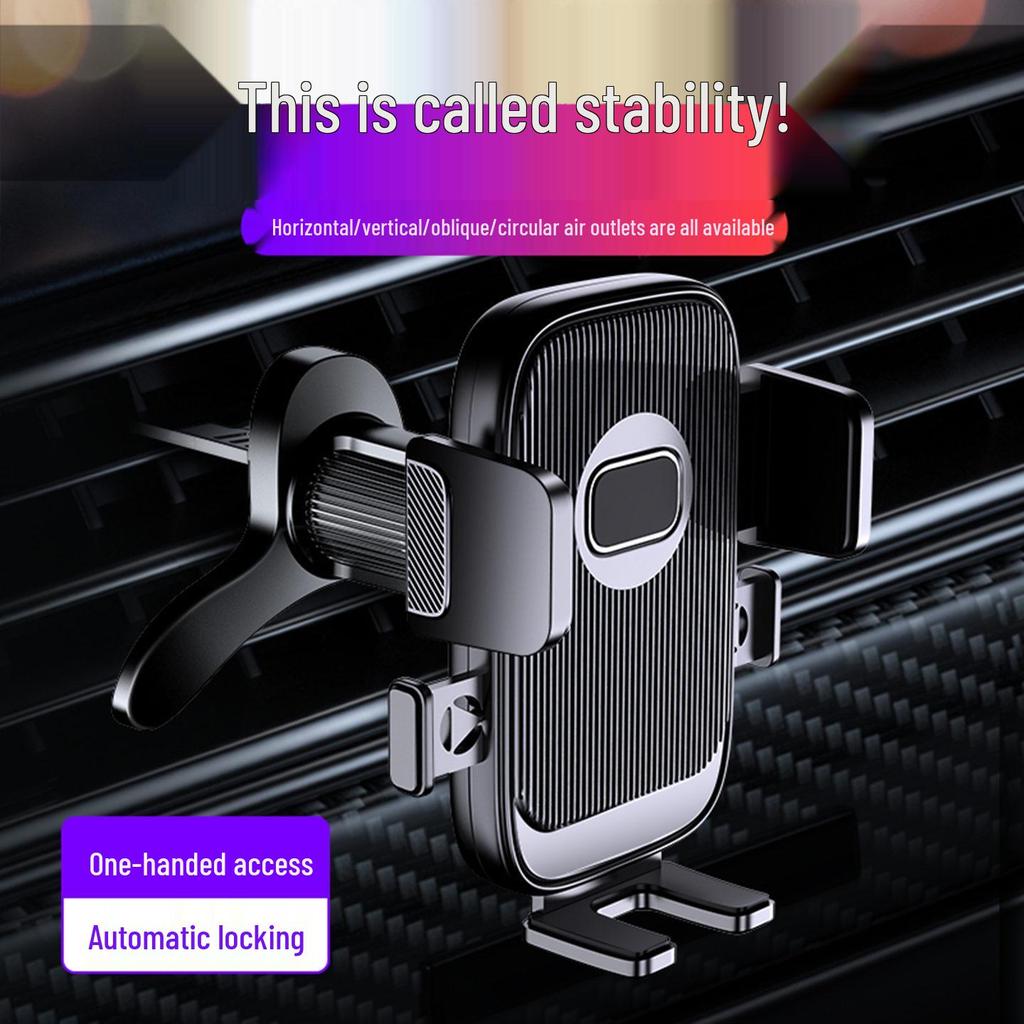 2026 Car Phone Holder - Suction Cup & Air Vent Multi-functional Mount for Navigation