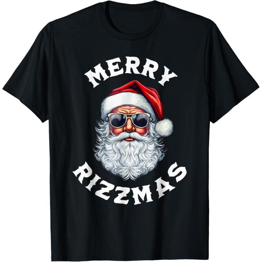 

Веселый Ризз Мас Сигмы Риззмас Рождество Ризз Санта Клаус Футболка L чёрный