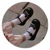 Bobo Bear Round Head Cute Lolita Sailor Suit Lo Shoes Women's Japanese Flat Bottom Mary Jane Jk Uniform Small Leather Shoes