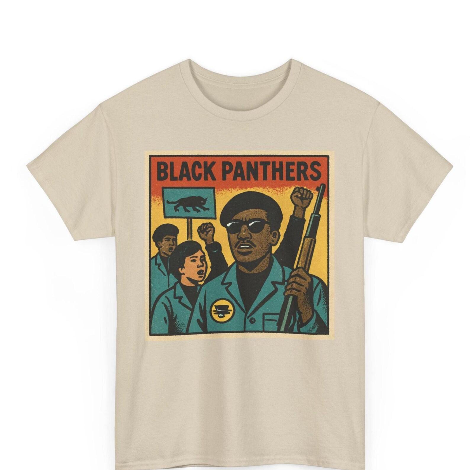 Black Panthers Retro Comic T-Shirt: Civil Rights Activist Graphic Tee 3XL