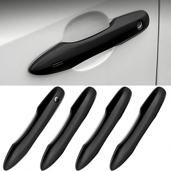 No Adhesive Snap-On Car Door Handle Cover Protector Compatible For Toyota 2018-    2024 2025 2026 Camry -2026 Corolla - Avalon 2016-2026 Prius -2024