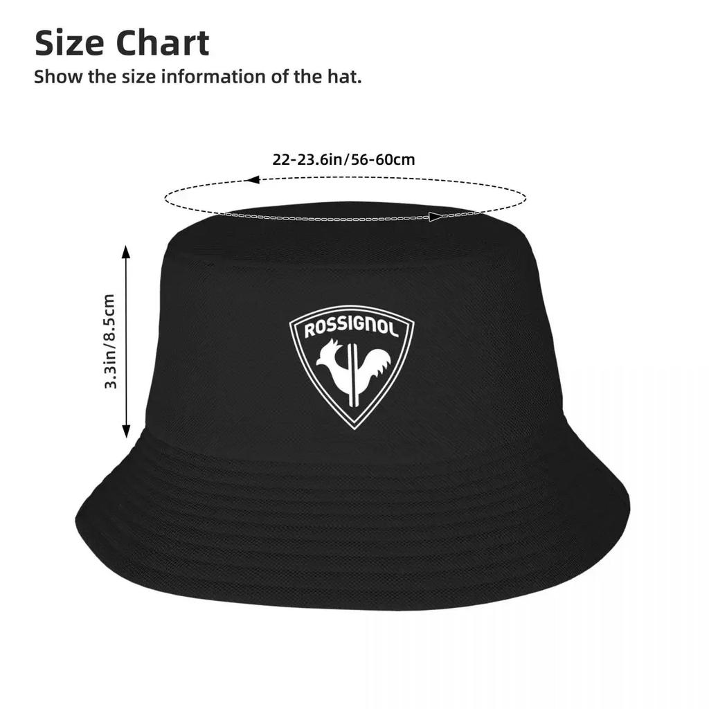 70s Rossignol Bucket Hat Cap Hood Sunscreen Designer Hat Designer Man Women's