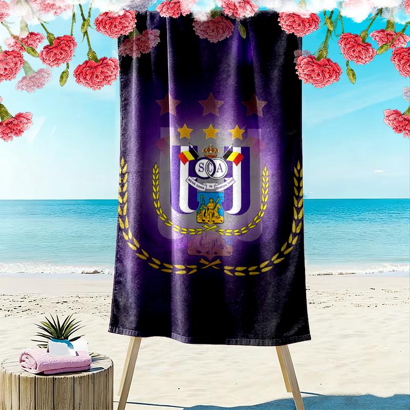 Rsc Anderlecht Print Beach Towel Large Soft Quick Dry Towel For Beach Camping Swimming