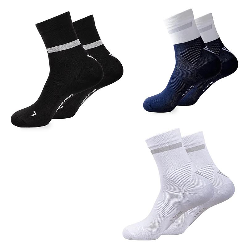 1/3/5/6/10 Pairs Outdoor Sport Marathon All Seasons Running Crew Socks Men/Women Colorful Quick Dry Cushion Exercise Fitness Training Thin Sock