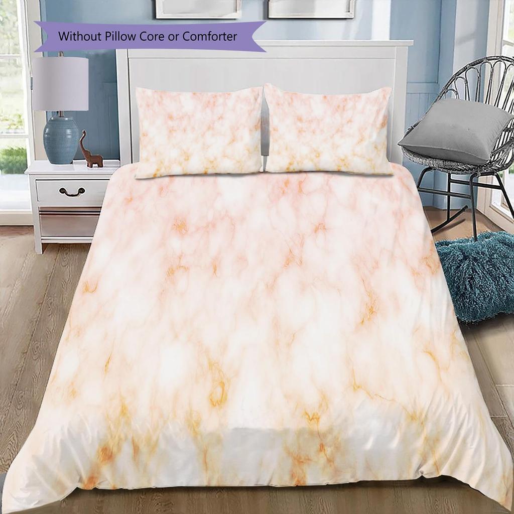 1PC Abstract marble pattern Bedding Quilt Set Quilt Cover Pillowcase Home Decoration Birthday Gift (1 * duvet cover + 2 * pillowcase, without core)