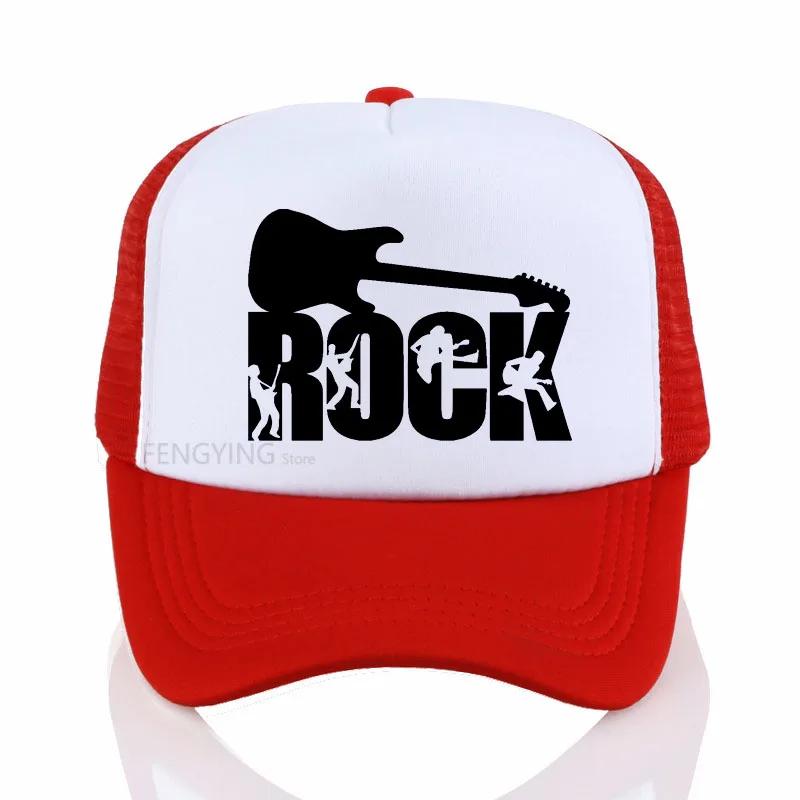 Rockband Baseballkappe Rock Hip Hop Kappe Unisex Snapback Hut Buchstabe Lässig DJ ROCK Dad Hat