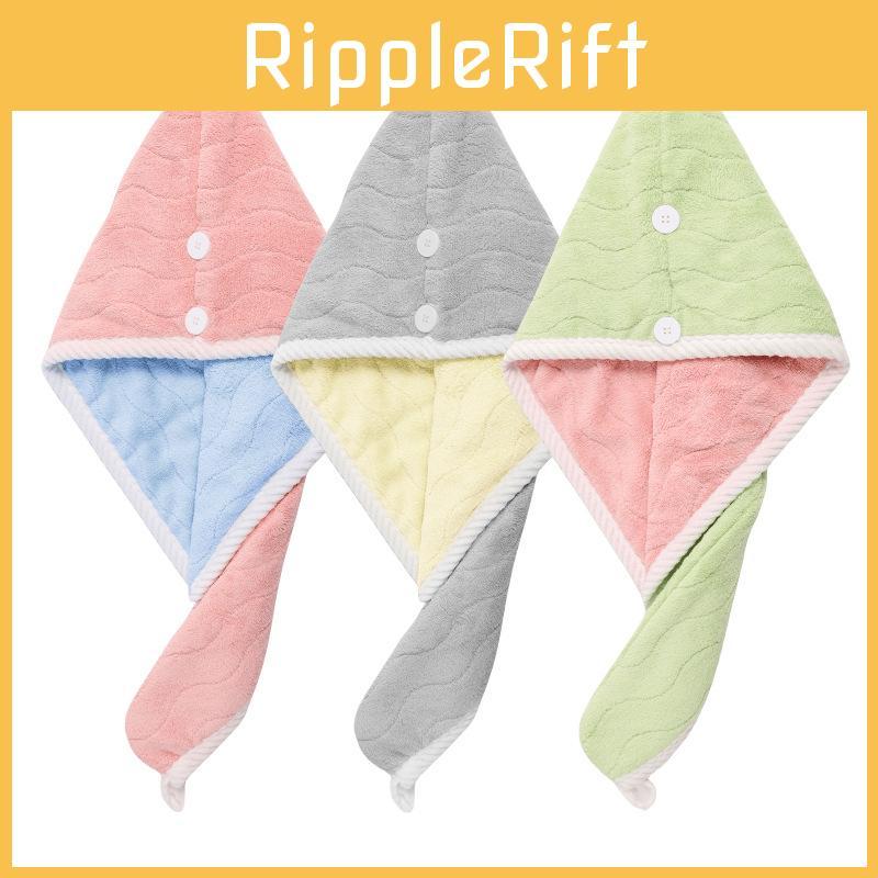 Premium Hair Drying Hat Coral Fleece Drying Cap With Thick Absorbent Design For Home And Travel