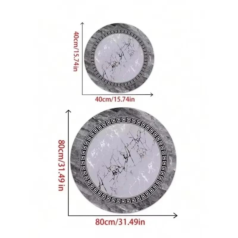 European pastoral style comfortable round carpet Colorful floral bohemian farmhouse decorative Rugs Bathroom anti-slip door mat