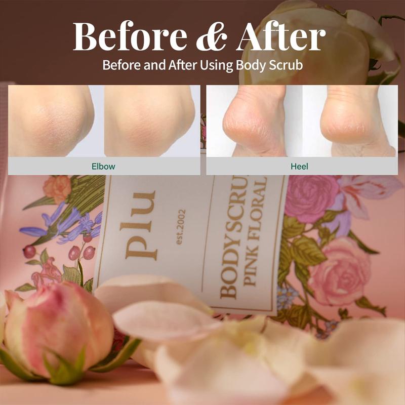 Plu Body Scrub Różowy Kwiatowy 200g