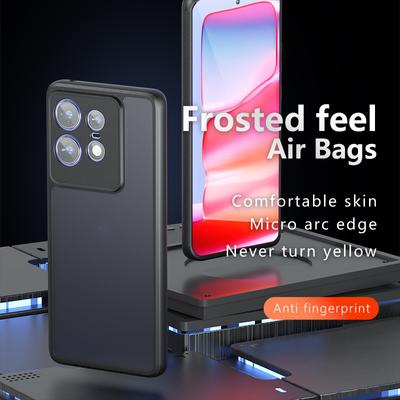 Pour Motorola Edge 50 Pro 5G Coque TPU+PC Sensation Peau Mate Housse de Téléphone