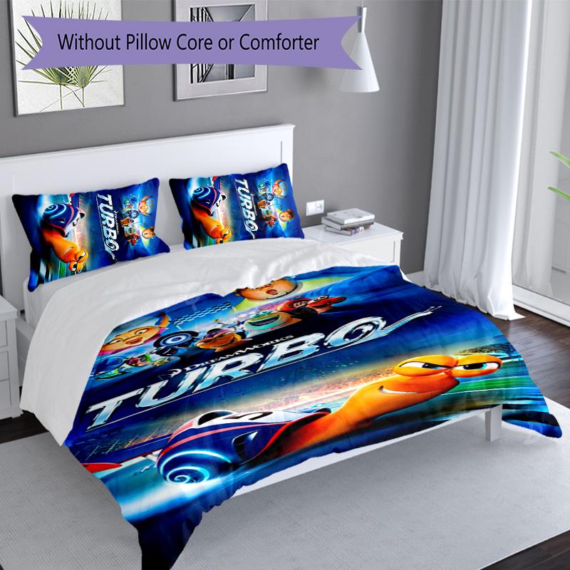 3pcs Turbo pattern bedding set duvet cover set includes duvet cover &pillowcases, perfect all season bedroom decoration & gift