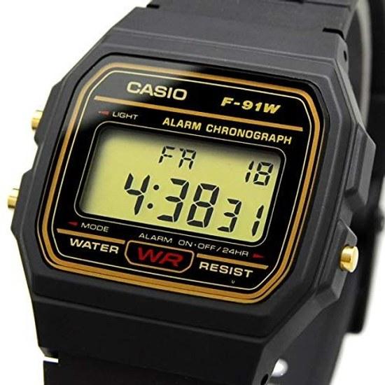 CASIO wristwatch quartz F-91WG-9 unisex cheap black