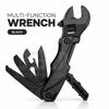 12 in 1 Multitool Adjustable Wrench Folding Pocket Tool with Knife Saw Screwdriver Bottle Opener for Camping DIY Outdoor Repair