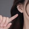 Cat Paw Ear Hook Earrings - Minimalist Korean Fashion, Cute Screw-in Studs for Women