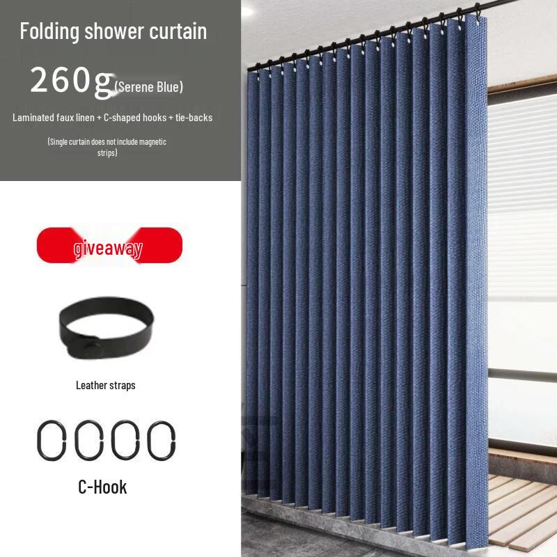 Handun Folding Shower Curtain