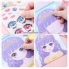 1 Set Girls Cartoon Princess Make A Face Stickers Reusable Handicrafts Creative Kids Decals Puzzle Sticker Toy