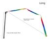 Rainbow Double Sided Cat Wand Toy Long Stick Durable Interactive Teaser Stick Bite Resistant Flexible Play Toy For Kitten Cats