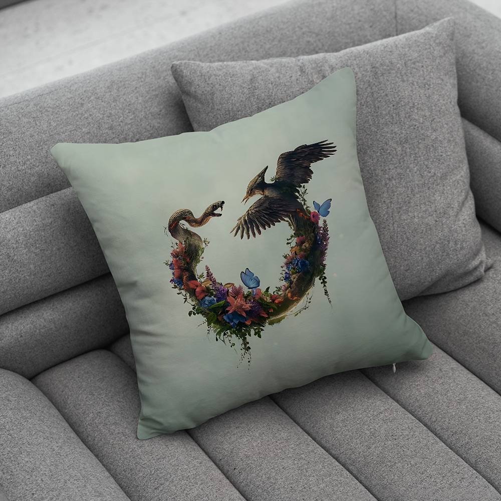 The HHunger GGames Print Pattern Sofa Cushion Cover Pillowcase Home Party Car Bedding