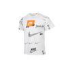 T-Shirts Herren Weiß Rundhals Mäßig Gerader Schnitt CW0378-100