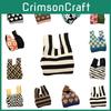 Durable Polyester Fabric Knitted Handheld Bag In 10 Colors For Women