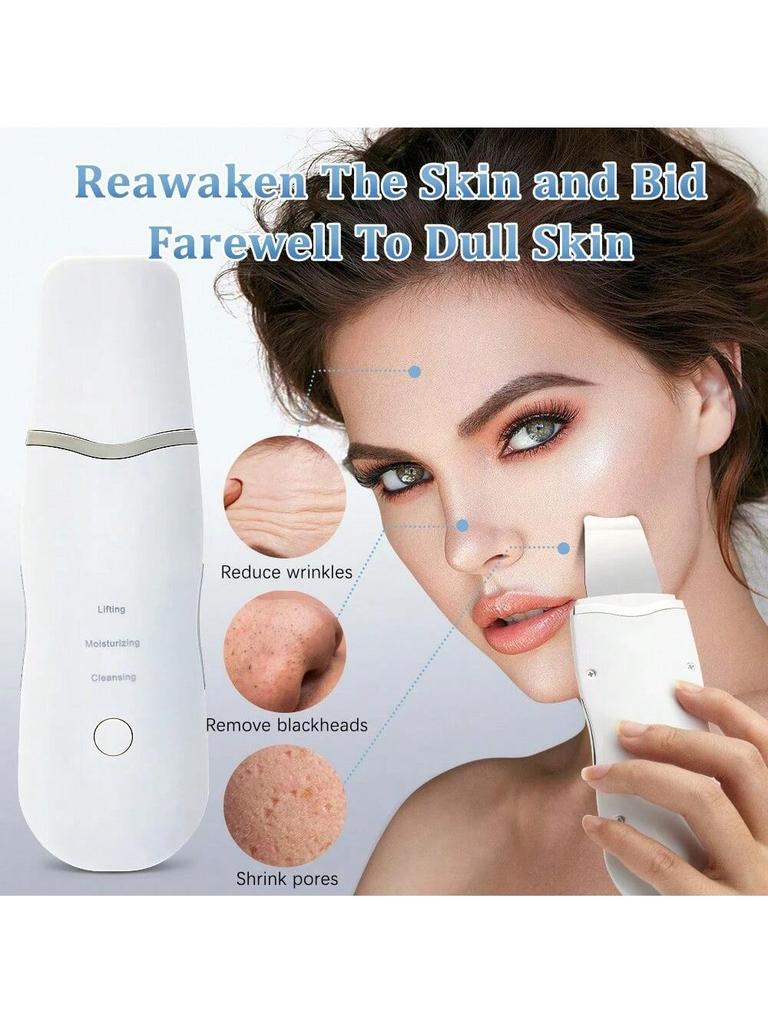 2026 Ultrasonic Skin Scraper Pore Cleaning Facial Deep Cleaning Machine Suitable for Female and Male Rechargeable