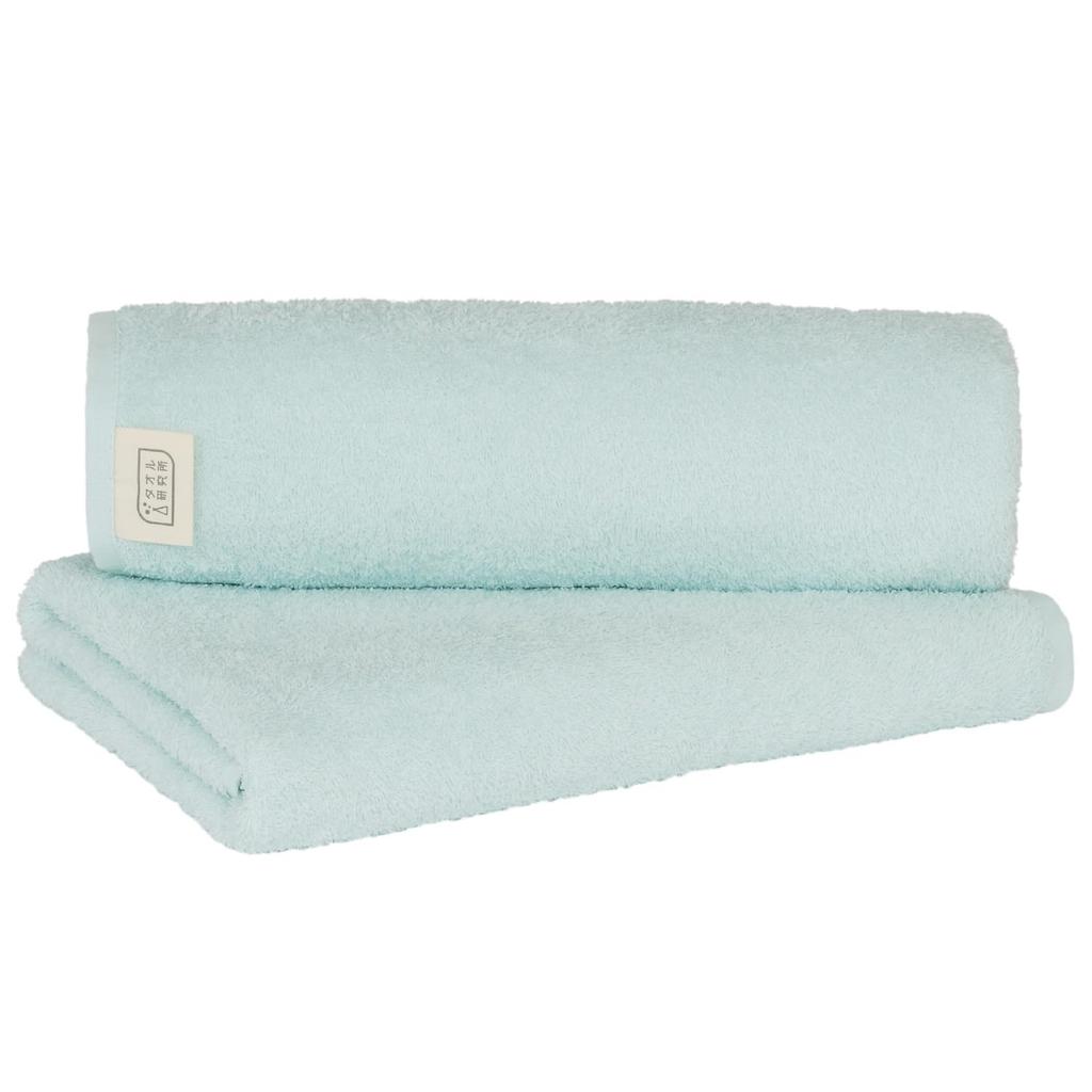 Towel Laboratory Reason for Bath Light Green and Whitish Set of Easy to JapanTechnology [The Lightness] #006 Towels, Green, 2, Quick-Drying, Thin,