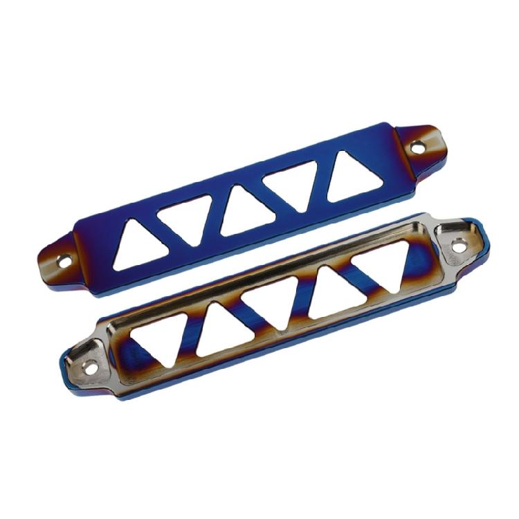Easy to Install Aluminum Battery Tie Down Bracket Car Battery Holder for Improves Vehicle performances & Appearance