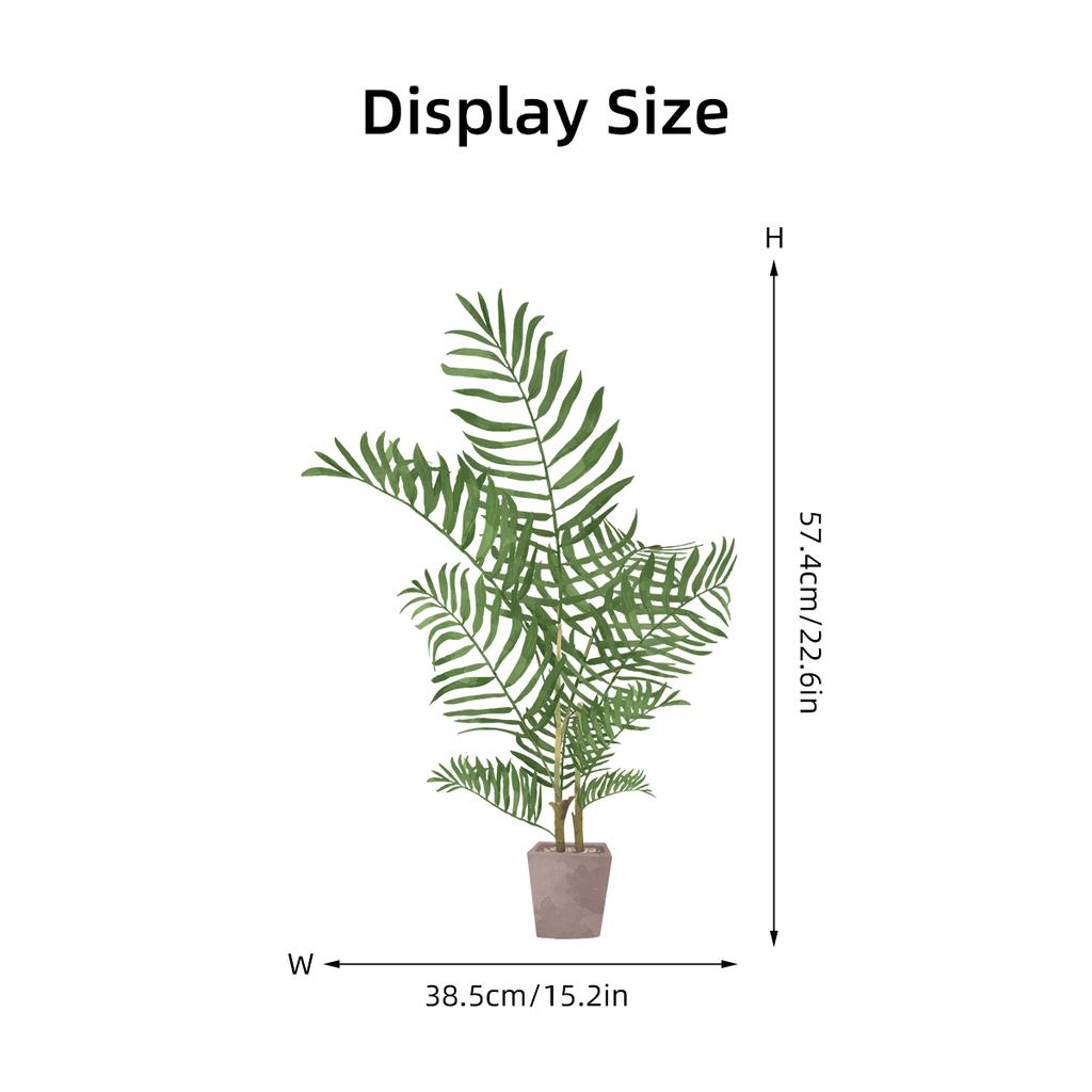 1Pc Realistic Watercolor Green Plant Potted Wall Stickers For Living Room Decor Children Room Home Decoration Wall Decals
