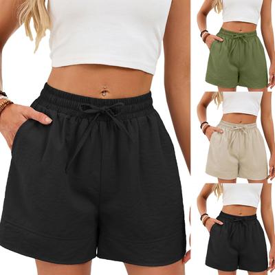 Summer Shorts For Women Casual High Waist Wide Leg Shorts