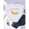 Banana Anime Printed Wounisex T Shirts Creativity Breathable Tshirts Fashion O-Neck Shirts Cartoons Brand Female Tops