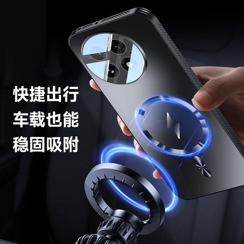 For OnePlus 13 13R ACE 5 Pro Case Hard Matte Magnetic Wireless Charging Lens Protective Back Cover Case For One Plus 13 12 Shell