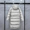 2025 Authentische US Winter Daunenjacke, Unisex, 700er Bauschkraft Weiße Entendaune, Langer Schnitt, Kälteschutz, Warme Pufferjacke