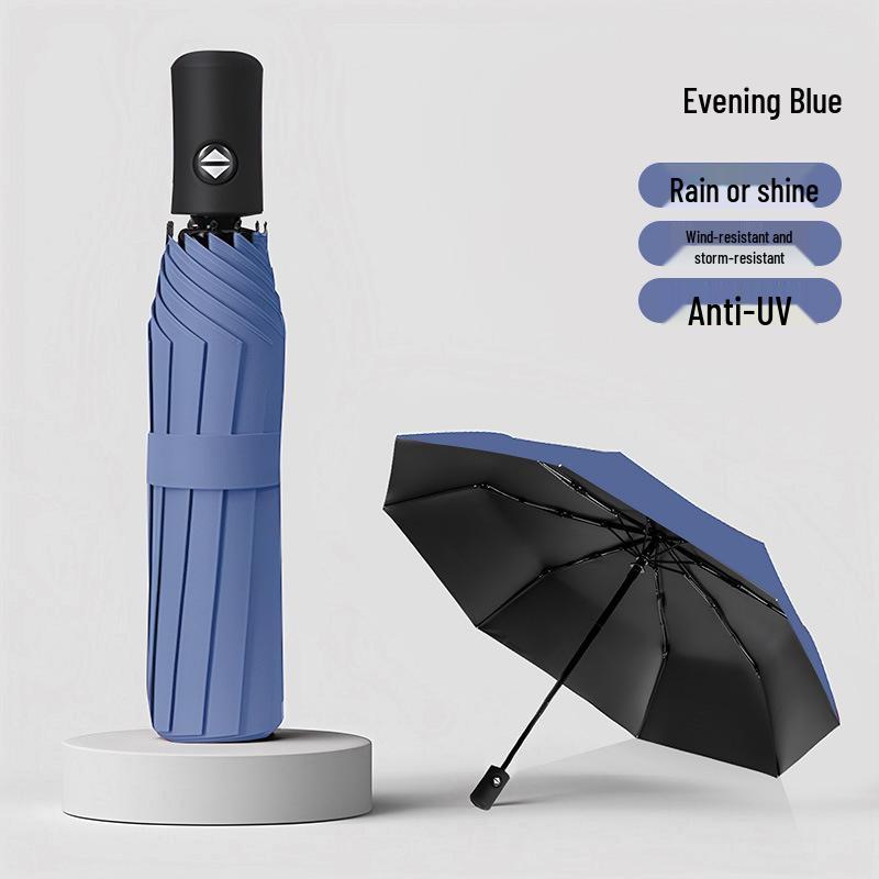 

Автоматический складной зонт с 24 спицами, устойчивый к шторму, для защиты от солнца и дождя