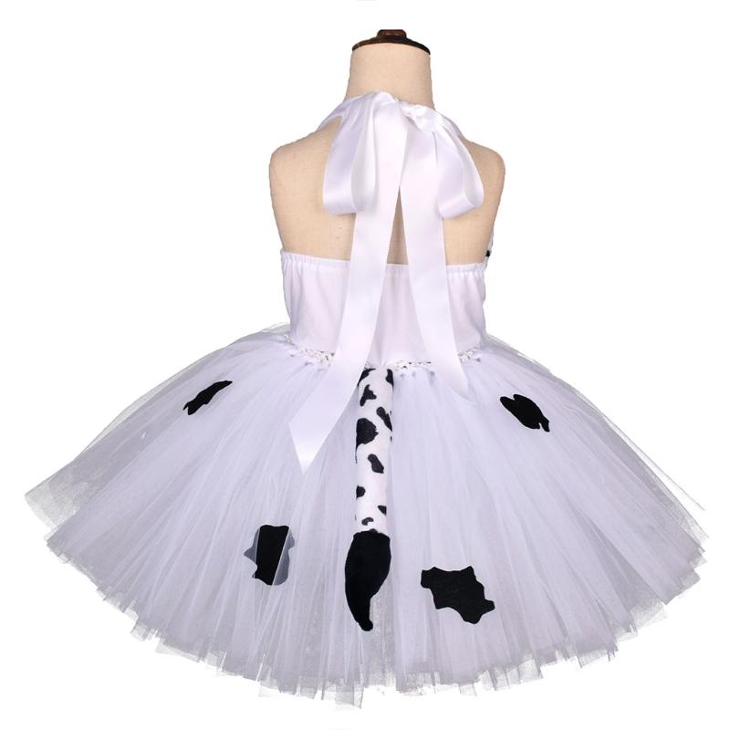 Mädchen Kuh Tutu Kleid Outfit Zoo Tier Kind Weihnachts Kostüme Kleinkind Baby Mädchen Aufführung Geburtstag Dschungel Party Kleid