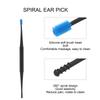 Silicone Spiral Ear Pick Massage Cleaning DoubleHeaded Earpick Earwax Removal Tool(Pink )