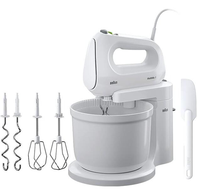 Hand Mixer Braun HM 1070WH MultiMix 1 with Attachments