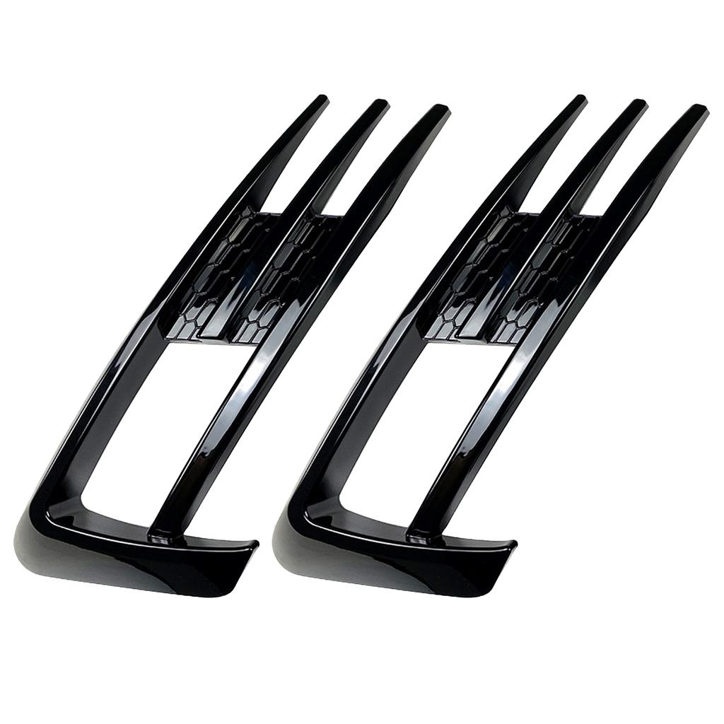 Für Golf 7 MK7 2013–2017, glänzend schwarze Auto-Stoßstangen-Nebelscheinwerfer-Gitter-Abdeckung