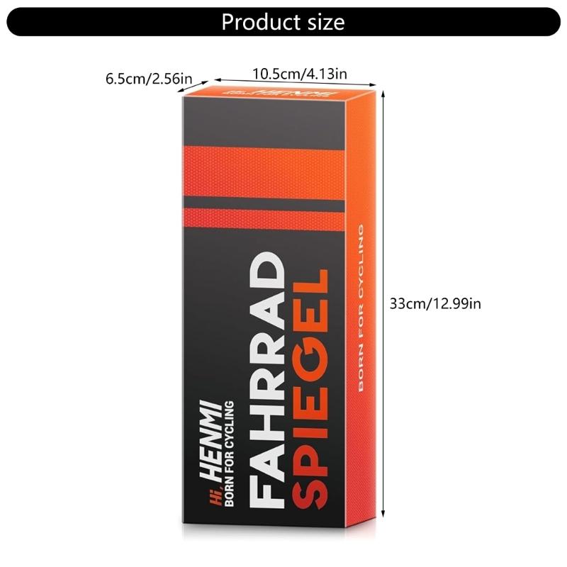 4pcs Shockproofed High Clear Rear Mirrors Wide Angles Bicycles Mirrors for SaferCycling Experience