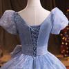 Elegant Blue Evening Gown for Women - Spring 2026
